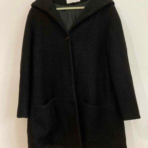 Boucle Wool Coat XL Black Elizabeth by Liz Claiborne